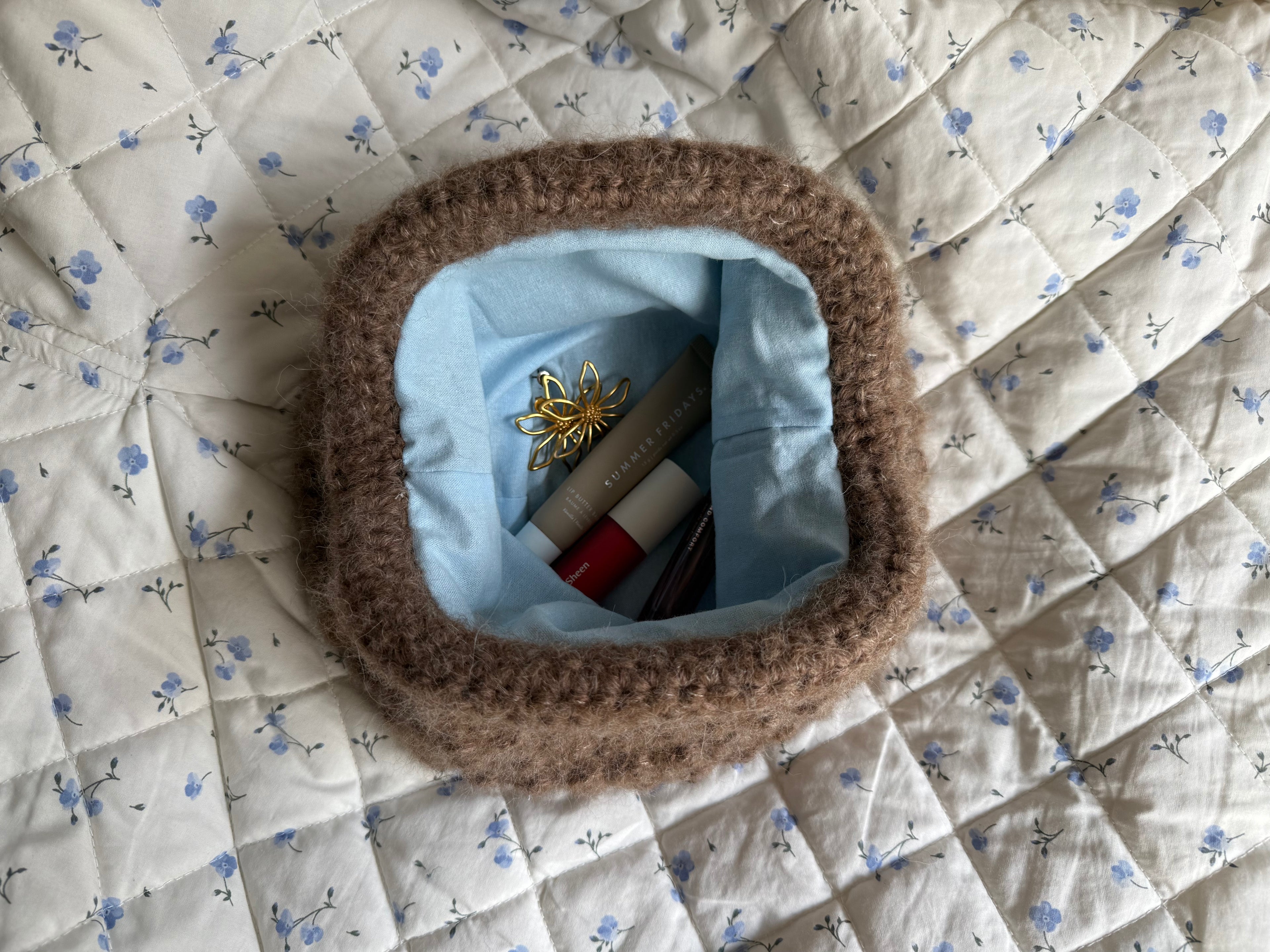 Original Bubble Clutch, Chestnut
