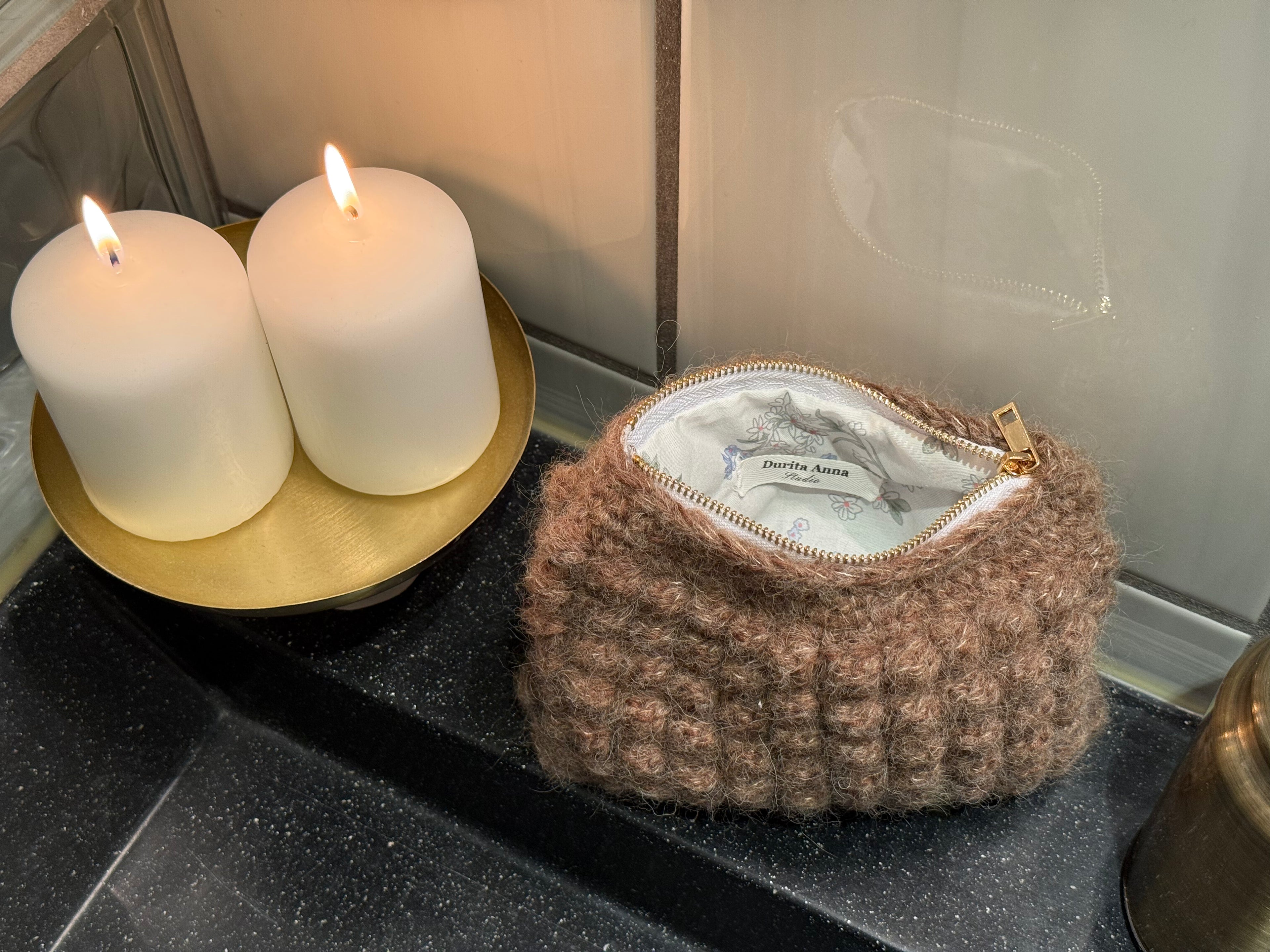 Midi Bubble Bag, Chestnut